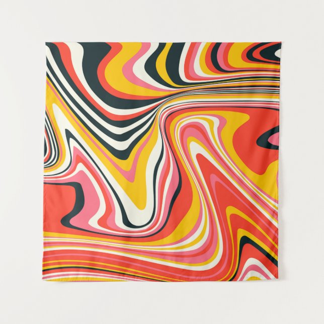 Tapiz Psicodelic groovy fondo. Resumen de color b (Anverso)
