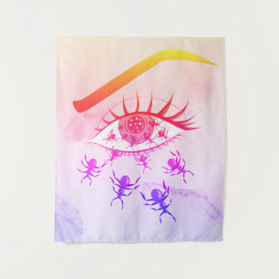 Tapiz Psicodélico Raro Trippy Horror Hippie