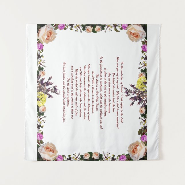 Tapiz PSLAM-11ת El señor está en su templo sagrado, (Anverso (horizontal))