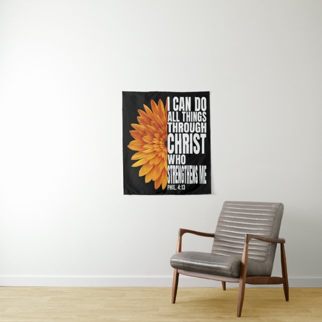 Tapiz puedo hacer todas las cosas a través de cristiano  (In situ)