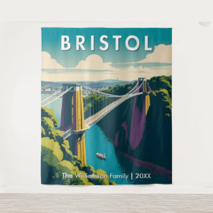 Tapiz Puente Colgante de Clifton Retro Bristol Pared