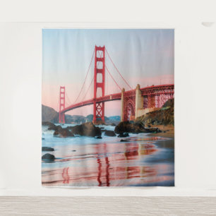 Tapiz Puente de la puerta de oro tira almohada