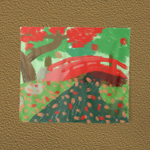 Puente japonés bajo arce