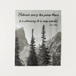 Tapiz Puerta a un nuevo mundo en las montañas