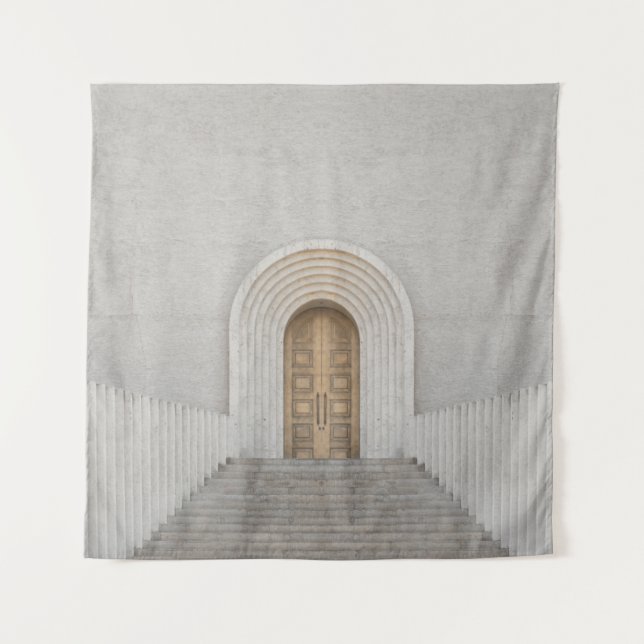 TAPIZ PUERTA DE MADERA MARRÓN (Anverso)