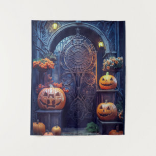 Tapiz Puerta Secreta Embrujada de Halloween Espeluznante