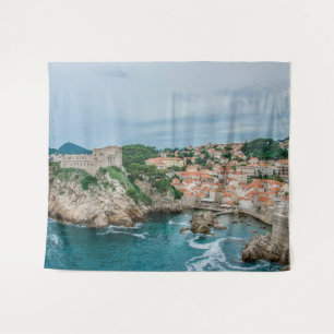 Tapiz Puerto de Dubrovnik y centro de la ciudad