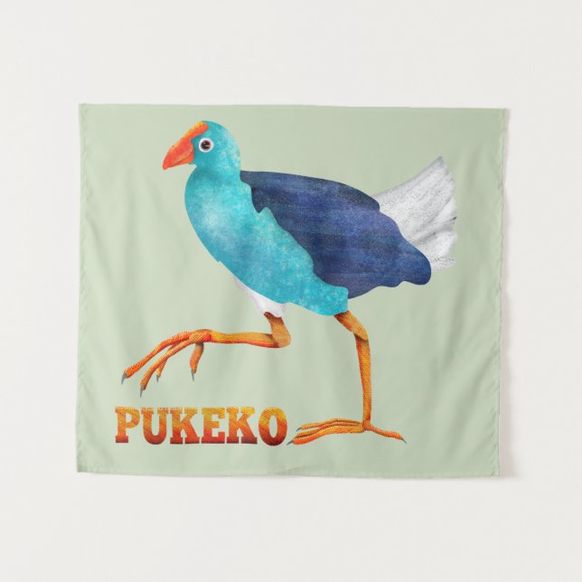 Tapiz Pukeko (Anverso (horizontal))