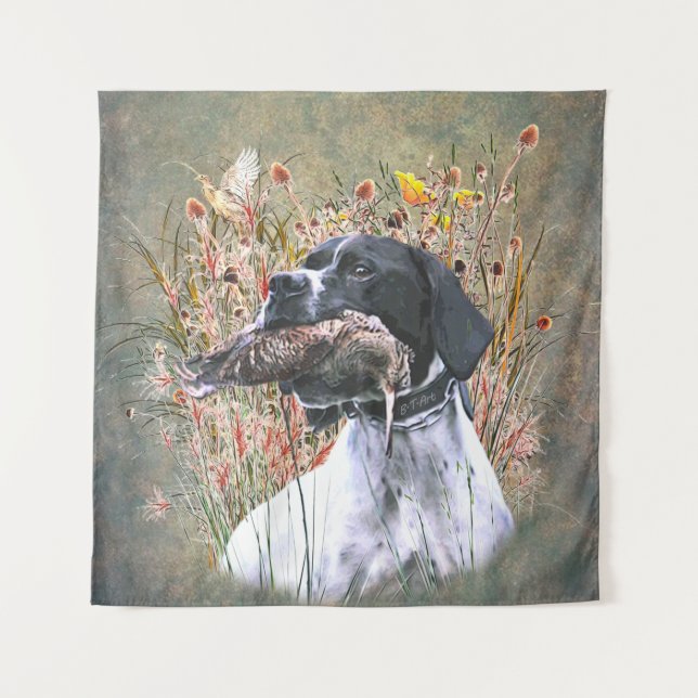 Tapiz Puntero, cazando Woodcock (Anverso)