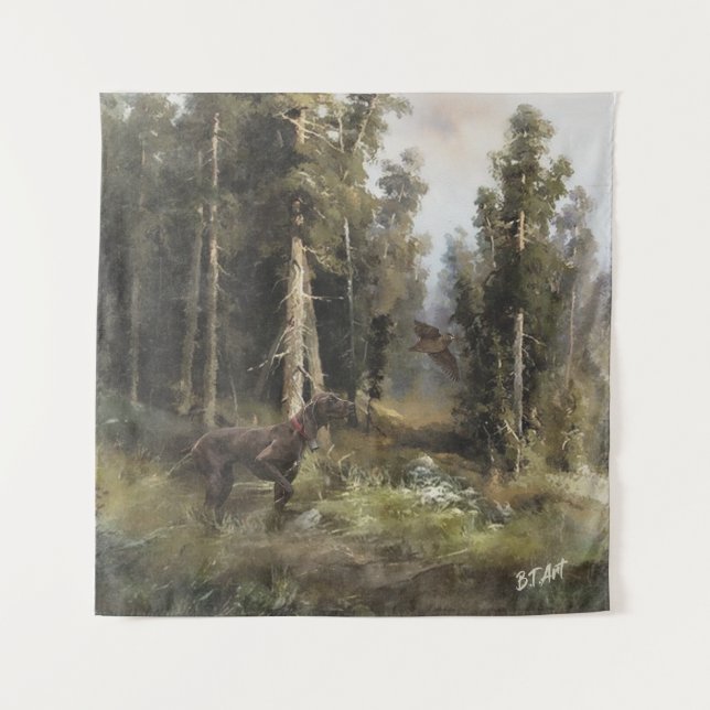 Tapiz Puntero de Shorthairo alemán (Anverso)