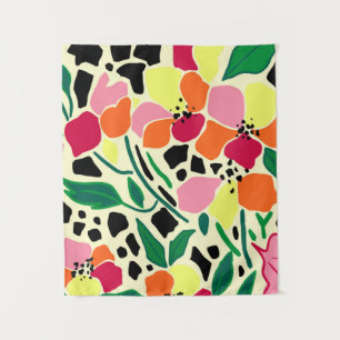 Tapiz Puntos del jardín tropical