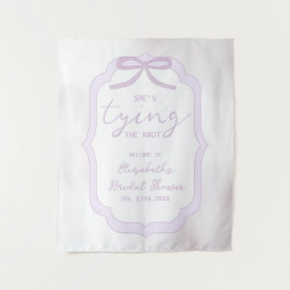Tapiz Purple Bow Watercolor Bridal Shower