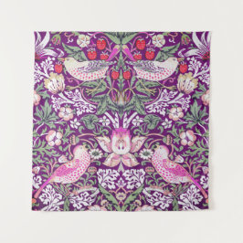 Tapiz Purple William Morris Strawberry Thief
