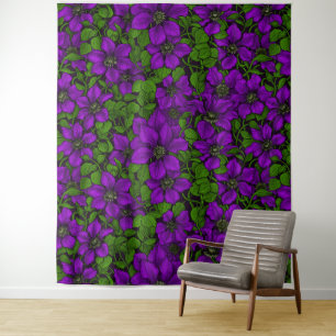 Tapiz Púrpura Clematis