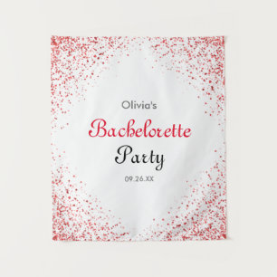 Tapiz Purpurina de oro Rosa de Bachelorette Party