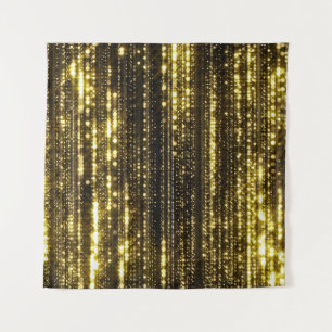 Tapiz Purpurina dorado: fondo de partículas bokeh