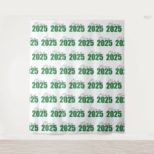 Tapiz Purpurina verde clase de 2025 Foto de fondo