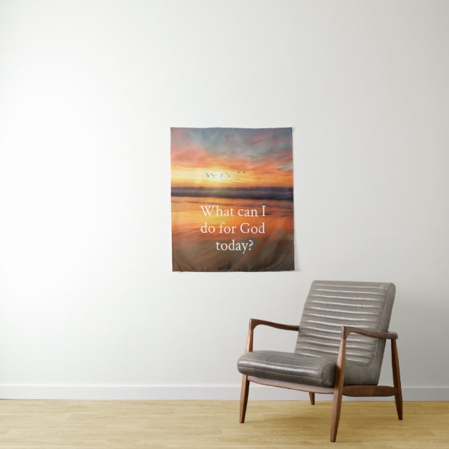 Tapiz ¿Qué puedo hacer por Dios? (In situ)