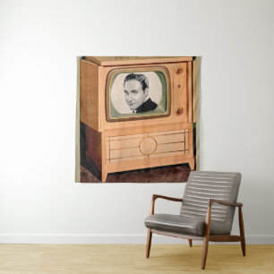 Tapiz ¿Quién está en la televisión?