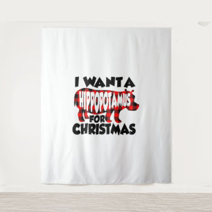 Tapiz Quiero un hipopótamo para Navidades