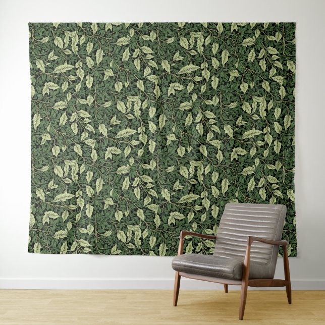 Tapiz Racimo de Vides en Tonos de Verde (In situ (horizontal))