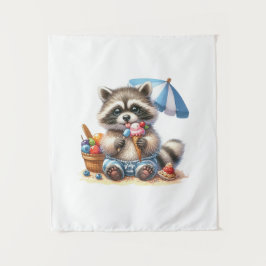 Tapiz Racoon de tratamientos de verano