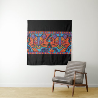 Tapiz Radiant Spirit Animal Geometric Wall Tapestry