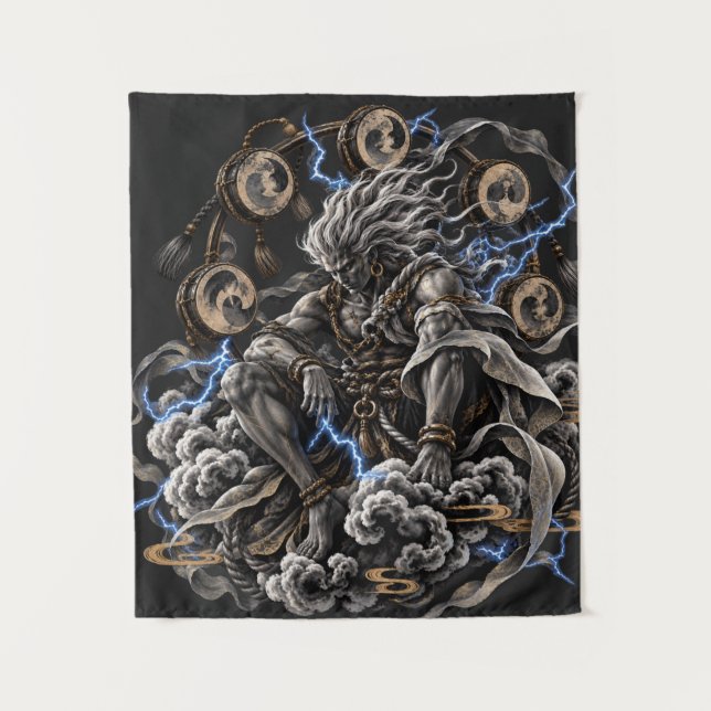 Tapiz Raijin Azul (Anverso)