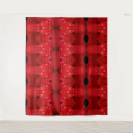 Tapiz Rainy Red Dianthus Ikat 4