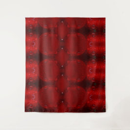 Tapiz Rainy Red Dianthus Ikat 6