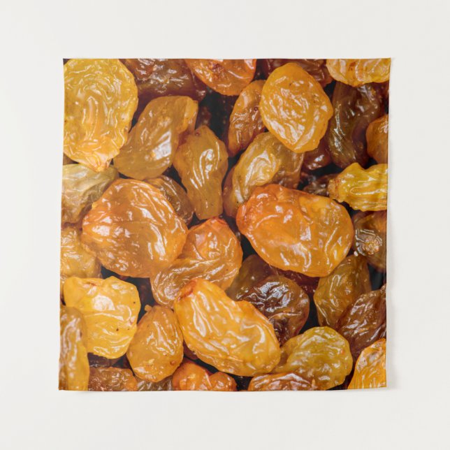 Tapiz Raisins close up photo texture background. (Anverso)
