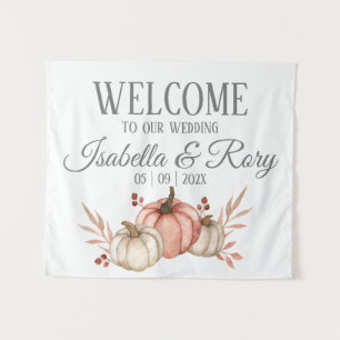 Tapiz Ramo de calabazas Pretty Fall para boda 