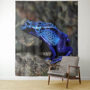 Tapiz Rana Dart de veneno azul, Rana azul brillante