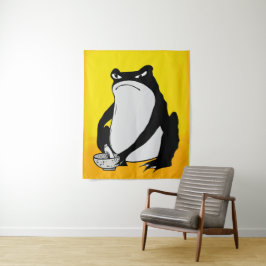 Tapiz Rana gruñón dibujando arte japonés de Matsumoto Ho