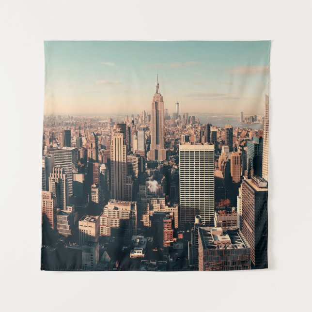 Tapiz Rascacielos de la ciudad de Nueva York Terraza en  (Anverso)