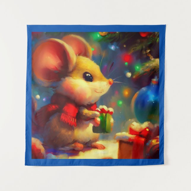 Tapiz Ratón navidad 2 (Anverso)