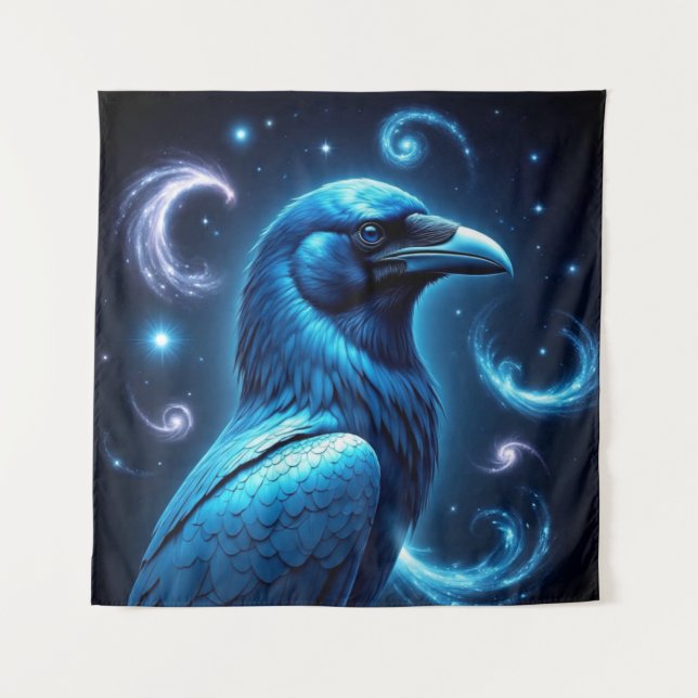 Tapiz Raval azul cósmico (Anverso)