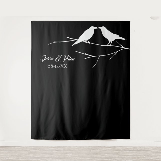 Tapiz Ravens Gothic Boda (Anverso)