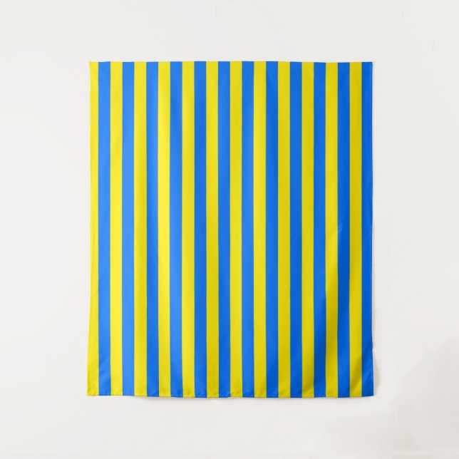 Tapiz Rayas amarillas y azules (Anverso)