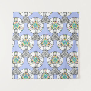 Tapiz Rayas de entrelazado de mosaico inmaculado