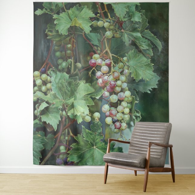 Tapiz Realistic Grape Vine with Leaves – Fine Art (In situ)