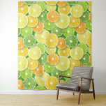 Tapiz Rebajas de cítricos pop art 3<br><div class="desc">Patrón vectorial dibujado a mano con varias rodajas de cítricos</div>