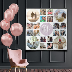 Tapiz Recuerdos familiares Retro Keepsake 20 Collage de 