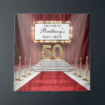 Tapiz Red Carpet 50th Birthday Backdrop banner<br><div class="desc">Red Carpet 50th Birthday Backdrop banner</div>