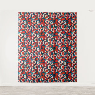 Tapiz Red Poppy Floral