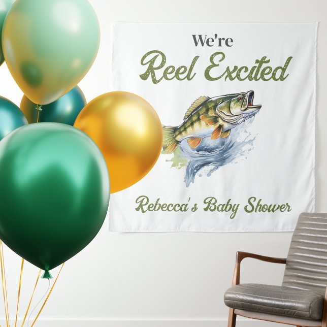 Tapiz Reel emocionada pescador de peces gordos Baby Show (Subido por el creador)