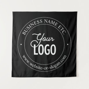 Tapiz Reemplazo de logotipo fácil y texto personalizable