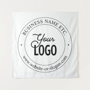 Tapiz Reemplazo de logotipo fácil y texto personalizable