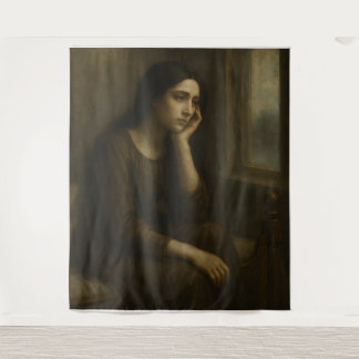 Tapiz Reflexión melancólica - Porte clásico inmaduro