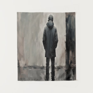Tapiz Reflexión Solitaria – Arte Minimalista